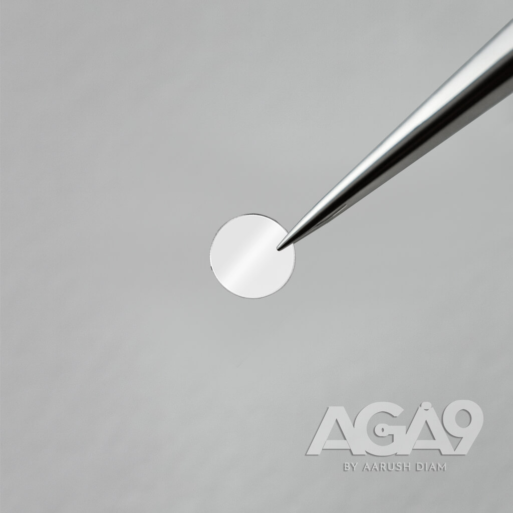Single Crystal (100) Oriented; Both Side Polished; 3mm Φ, 0.4mm thickness
